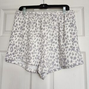 VS Leopard Print Lounge Shorts Size L NWT